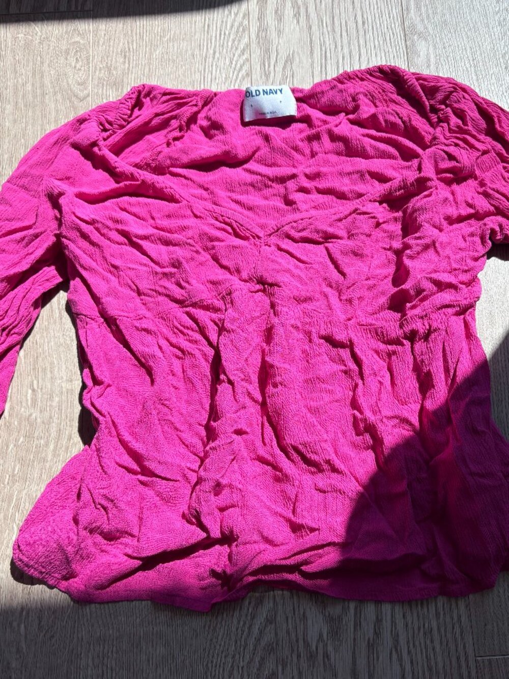 boho pink old navy top